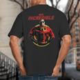 Disney Pixar The Incredibles 2 Mr Incredible Vintage Dad Big And Tall Men's T-Shirt Back Print