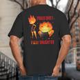 Disney And Pixar’s Elemental Proud Dad Of a Fiery Daughter Big And Tall Men's T-Shirt Back Print Disney And Pixar’s Elemental Proud Dad Of a Fiery Daughter Big And Tall Men's T-Shirt Back Print