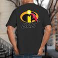 Disney And Pixar's The Incredibles Mr Incredible Dad Family Big And Tall Men's T-Shirt Back Print