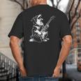 Dog Guitarist Guitar Australian Shepherd Dad Mom Big And Tall Men's T-Shirt Back Print