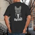 The Dogfather French Bulldog Dad Frenchie Papa T-Shirt Small Big And Tall Men's T-Shirt Back Print