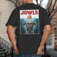 Drooling Boxer Jowls Fawn Dog Mom Dog Dad Burger Big And Tall Men's T-Shirt Back Print