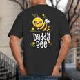 Family Bee Shirts Dad Daddy First Bee Day Outfit Birthday Big And Tall Men's T-Shirt Back Print