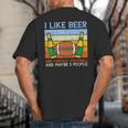 I Like Fantasy Football 3 People Draft Party Dad Men Big And Tall Men's T-Shirt Back Print