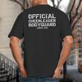 Father Of Girls Official Cheerleader Bodyguard Cheer Dad Big And Tall Men's T-Shirt Back Print
