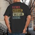 Father Husband Pakistani Legend Pakistan Dad Father's Day Big And Tall Men's T-Shirt Back Print