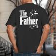 The Father New Daddy Expecting Baby T-Shirt Big And Tall Men's T-Shirt Back Print