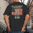 Father Veterans Day My Favorite Veteran Is My Dad Proud Kids Big And Tall Men's T-Shirt Back Print