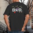 Father's Day Dad Astronaut Space Birthday Planets Daddy Big And Tall Men's T-Shirt Back Print