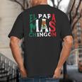 Fathers Day El Papa Mas Chingon Mexican Dad Spanish Big And Tall Men's T-Shirt Back Print