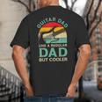 Fathers Day Guitar Dad For Guitarist Music Lover Dad Big And Tall Men's T-Shirt Back Print