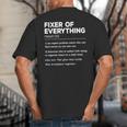 Father's Day For Office Dad Fixer Of Everything Big And Tall Men's T-Shirt Back Print