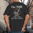 Fathor Dad Father Father's Day Classic Fit Short Sleeve T-Shirt Size Small Big And Tall Men's T-Shirt Back Print