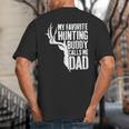 My Favorite Hunting Buddy Calls Me Dad Shirt Men Deer Hunter Big And Tall Men's T-Shirt Back Print