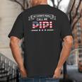 My Favorite People Call Me Pipi USA Flag Dad Father's Day For Men Big And Tall Men's T-Shirt Back Print