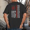 Firefighter Husband Father Fireman For Dad Big And Tall Men's T-Shirt Back Print