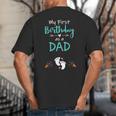 My First Birthday As a Dad Pregnancy Announcement Big And Tall Men's T-Shirt Back Print