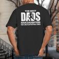 Flag Football Girl Dad Proud Father Of Girl Playing Sports Big And Tall Men's T-Shirt Back Print