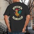 Fluent In Fowl Language Chicken Rooster Mom Dad Farm Big And Tall Men's T-Shirt Back Print