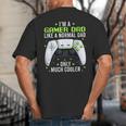Gamer Dad Gaming Shirts Fathers Day Video Game Daddy Big And Tall Men's T-Shirt Back Print