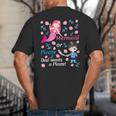 Gender Reveal Party Shirt Mermaid Or Pirate Dad Wants Pirate Big And Tall Men's T-Shirt Back Print