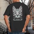 Glitch Weird Cat Kitten Optical Illusion Cat Mom Dad Big And Tall Men's T-Shirt Back Print Glitch Weird Cat Kitten Optical Illusion Cat Mom Dad Big And Tall Men's T-Shirt Back Print