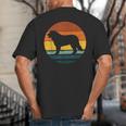 Golden Mountain Vintage Retro Mum Dad Dog Men Women Kids Big And Tall Men's T-Shirt Back Print
