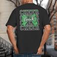 Green Sport Loud Proud Cheer Coach Dad Father's Day Big And Tall Men's T-Shirt Back Print