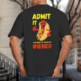 Hilarious Hot Dog Dad Joke Text Pun Dirty Joke -Barbecue Big And Tall Men's T-Shirt Back Print