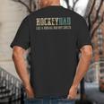 Hockey Dad Like Normal Dad But Cooler Hockey Dad Big And Tall Men's T-Shirt Back Print