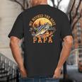 We Hooked The Best Papa Ever Fishing Dad Papa's Day Big And Tall Men's T-Shirt Back Print