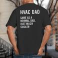HVAC Dad Definition HVAC Technician Big And Tall Men's T-Shirt Back Print