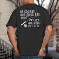 Ice Fishing Art For Men Dad Father Ice Fishing Lover Big And Tall Men's T-Shirt Back Print