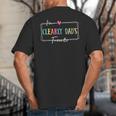 I'm Clearly Dad's Favorite Favorite Child And Son Daughter Big And Tall Men's T-Shirt Back Print