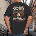I'm a Dad Grandpa And a Veteran Nothing Scares Me Big And Tall Men's T-Shirt Back Print