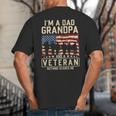I'm A Dad Grandpa And Veteran Patriotic US Flag Veterans Day Big And Tall Men's T-Shirt Back Print I'm A Dad Grandpa And Veteran Patriotic US Flag Veterans Day Big And Tall Men's T-Shirt Back Print