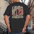 I'm A Dad a Grandpa And a Vietnam Veteran Big And Tall Men's T-Shirt Back Print