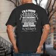 I'm A Proud Dad Brain Tumor Warrior Brain Tumor Survivor Big And Tall Men's T-Shirt Back Print