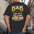 I'm A Super Proud Dad Of A 2025 Master's Degree Graduate Big And Tall Men's T-Shirt Back Print