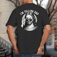 Jesus I'm Telling Dad Jesus Meme Christian & Jesus Big And Tall Men's T-Shirt Back Print