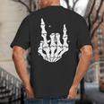 Just A Dad Who Always Came Back 2 Sided Skeleton Big And Tall Men's T-Shirt Back Print