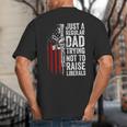 Just A Regular Dad Trying Not To Raise Liberals Father's Day Big And Tall Men's T-Shirt Back Print Just A Regular Dad Trying Not To Raise Liberals Father's Day Big And Tall Men's T-Shirt Back Print