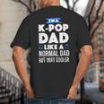 K-Pop Dad Korean Music Lover Big And Tall Men's T-Shirt Back Print