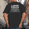 Labor Coach Delivery Checklist For New Dads Big And Tall Men's T-Shirt Back Print