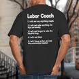 Labor Coach Expecting Dad Rules Papa Baby Big And Tall Men's T-Shirt Back Print Labor Coach Expecting Dad Rules Papa Baby Big And Tall Men's T-Shirt Back Print