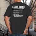 Labor Coach New Mom New Dad Hospital New Baby Shower Big And Tall Men's T-Shirt Back Print