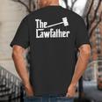 The Lawfather Father's Day Firm Lawyer Daddy Attorney Dad Big And Tall Men's T-Shirt Back Print