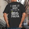i Love It When You Call Me Big Papa Shirt Hip Hop Rap Dad Big And Tall Men's T-Shirt Back Print
