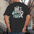Lung Cancer Dad Ribbon Big And Tall Men's T-Shirt Back Print