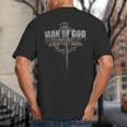 Man Of God Husband Dad Grandpa Cross Christian Big And Tall Men's T-Shirt Back Print